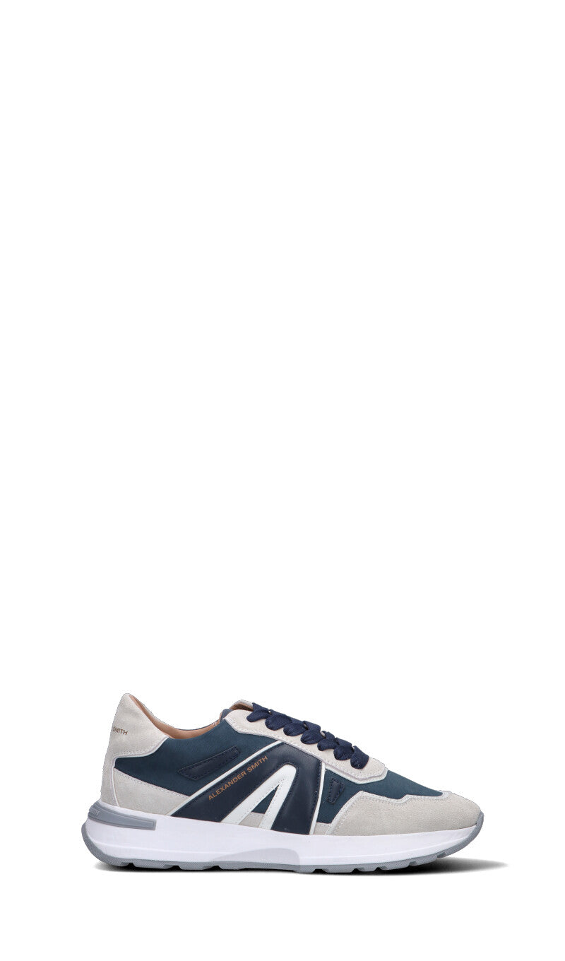 ALEXANDER SMITH Sneaker uomo bianca/blu