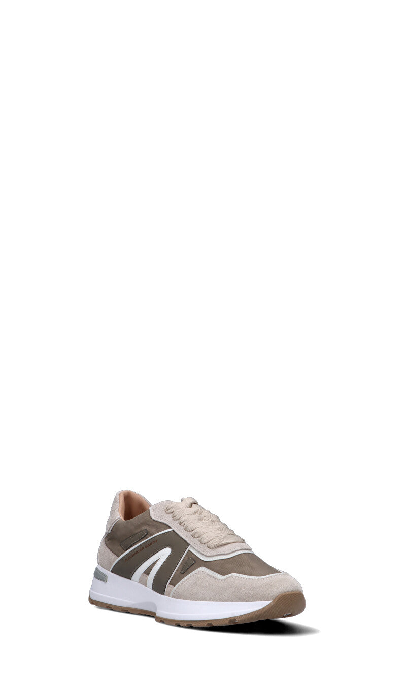 ALEXANDER SMITH Sneaker uomo bianca/marrone