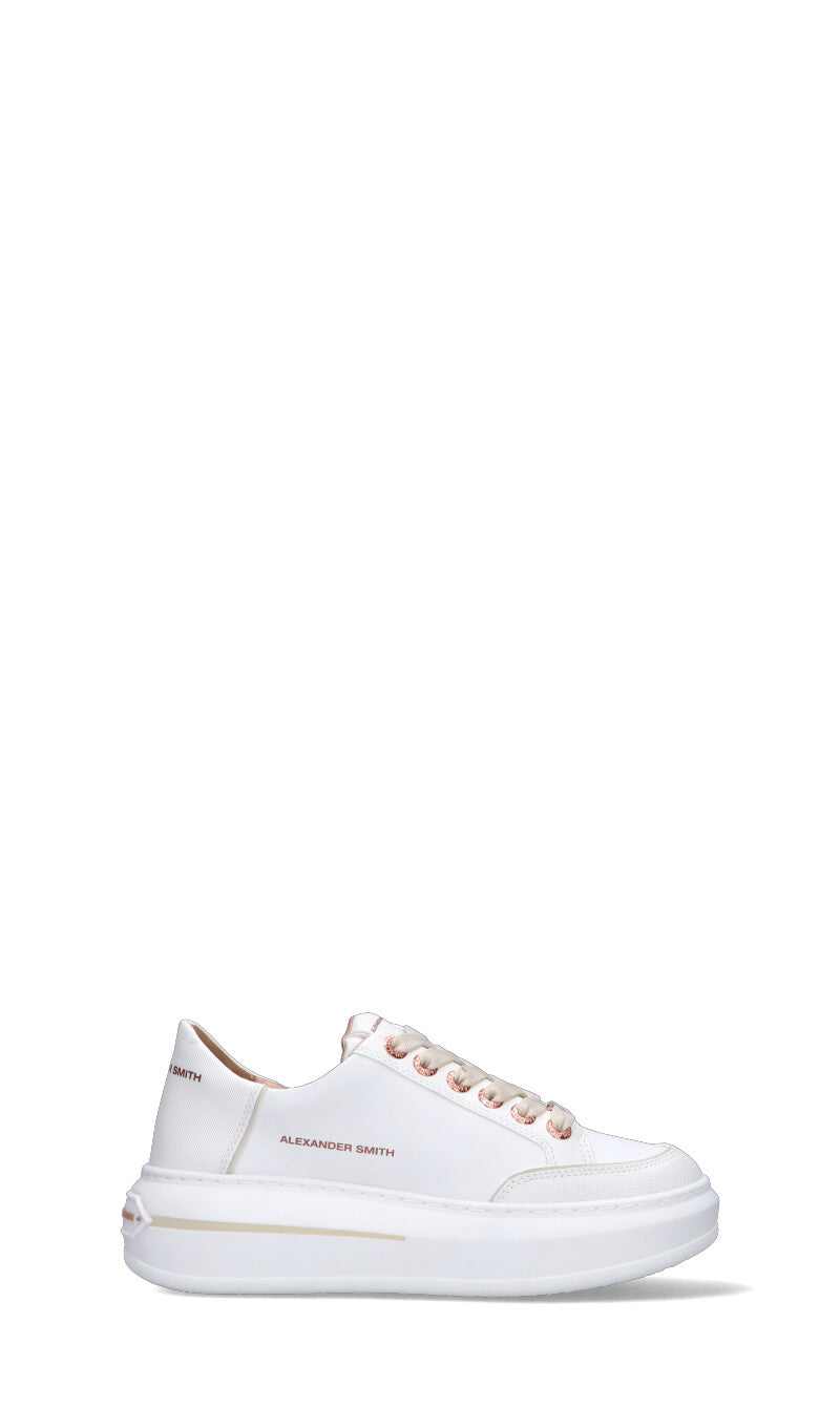 ALEXANDER SMITH Sneaker donna bianca in pelle