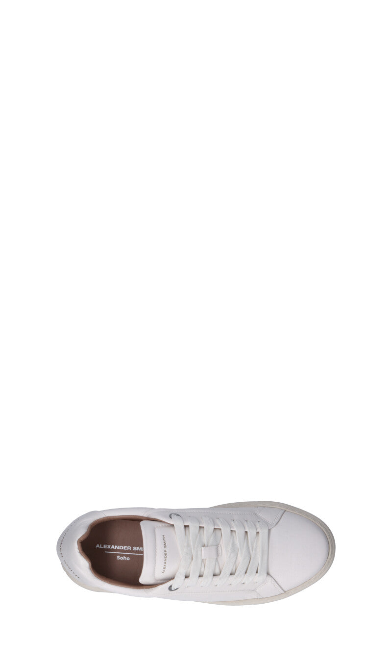 ALEXANDER SMITH Sneaker uomo bianca in pelle