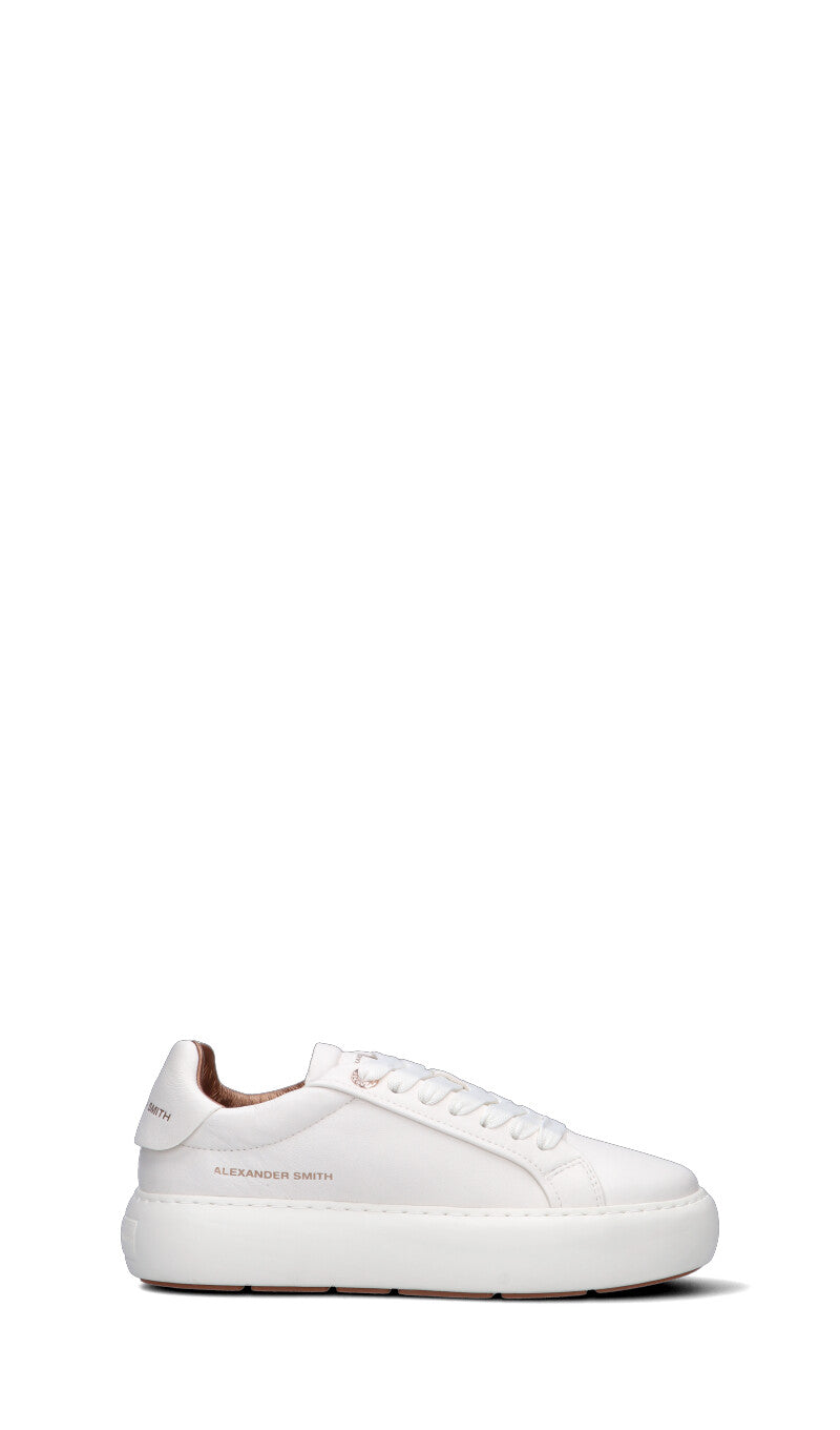 ALEXANDER SMITH Sneaker donna bianca in pelle