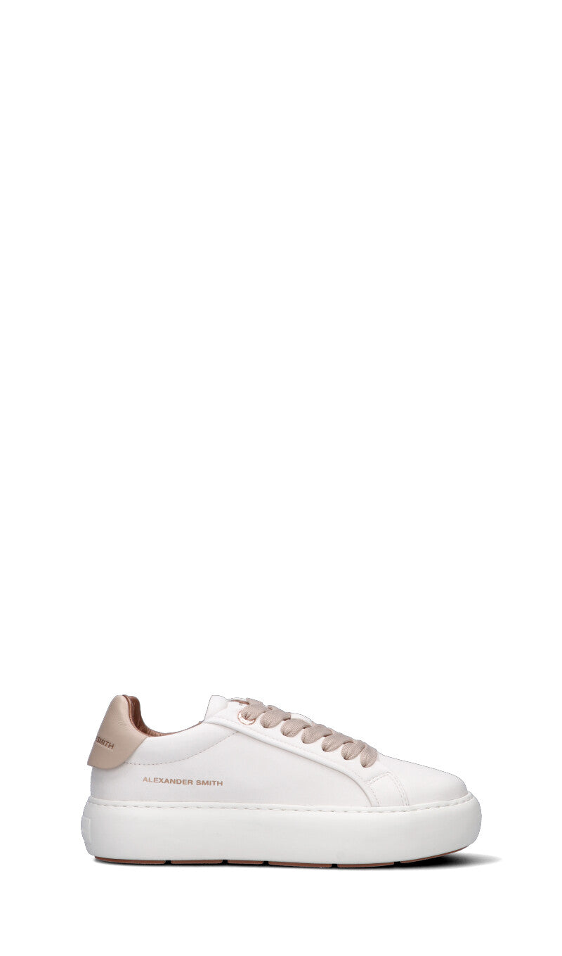 ALEXANDER SMITH Sneaker donna bianca in pelle