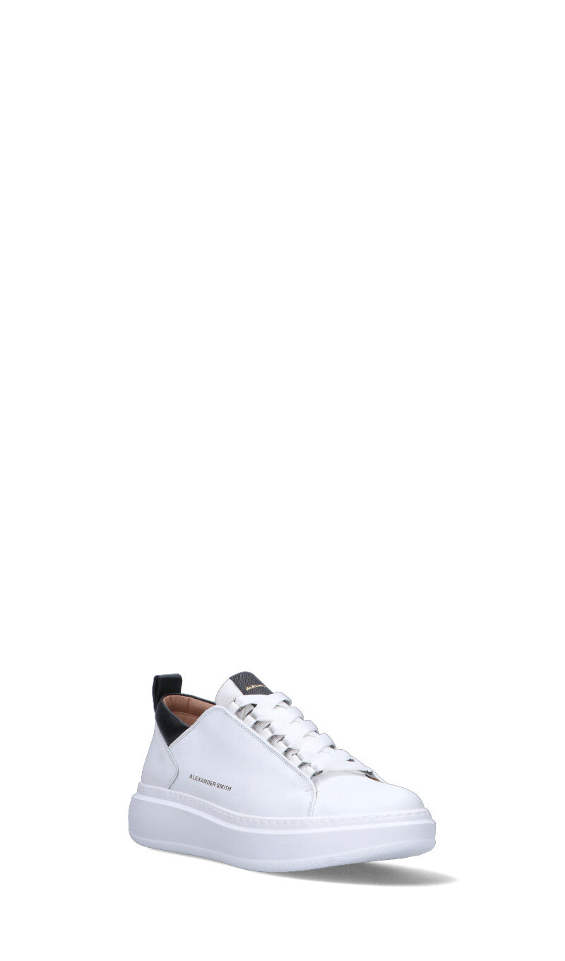 ALEXANDER SMITH Sneaker uomo bianca in pelle