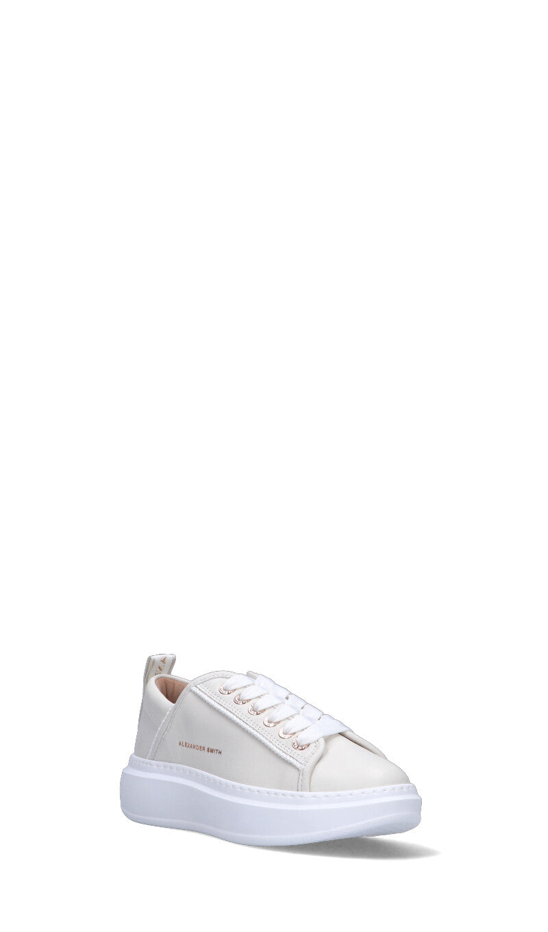 ALEXANDER SMITH Sneaker donna bianca in pelle