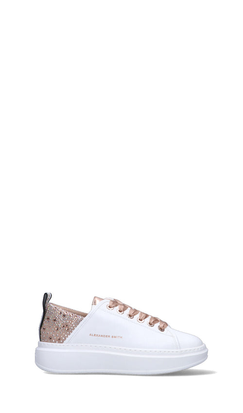 ALEXANDER SMITH Sneaker donna bianca in pelle
