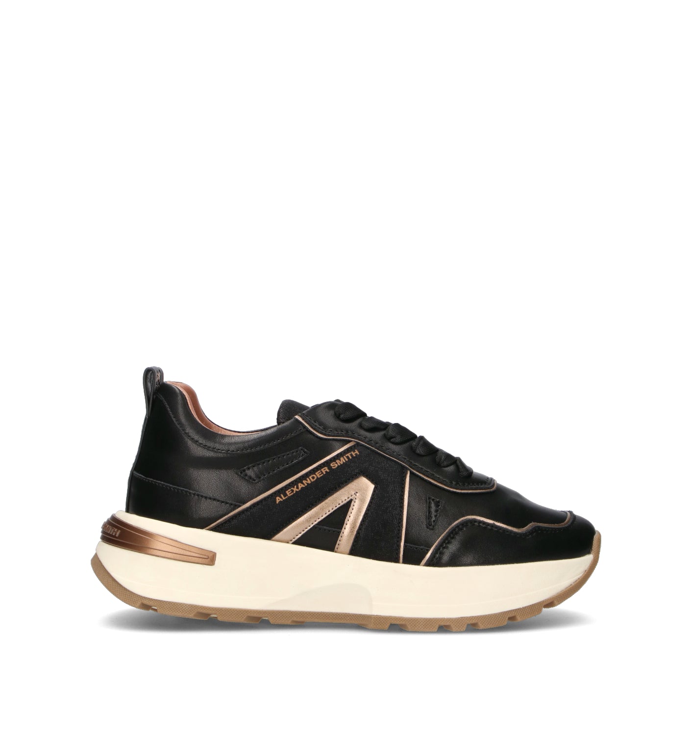 ALEXANDER SMITH Sneaker donna nera in pelle