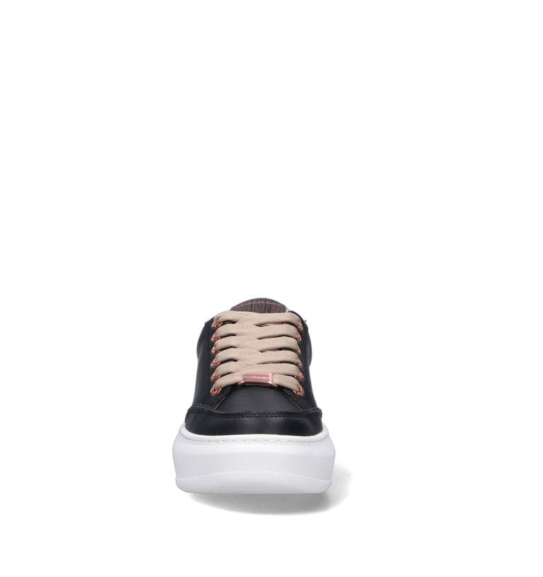 ALEXANDER SMITH Sneaker donna nera in pelle