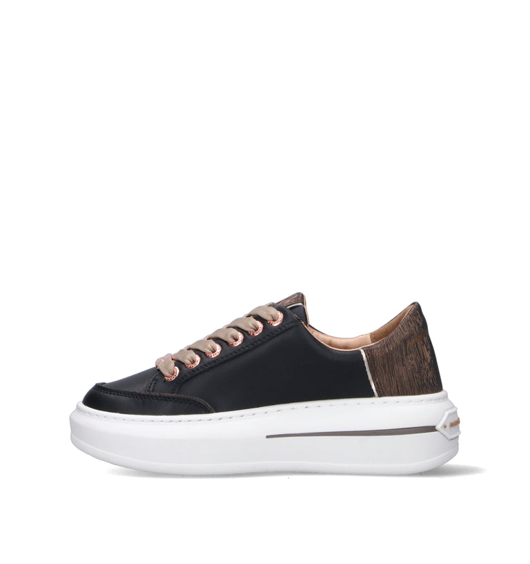 ALEXANDER SMITH Sneaker donna nera in pelle