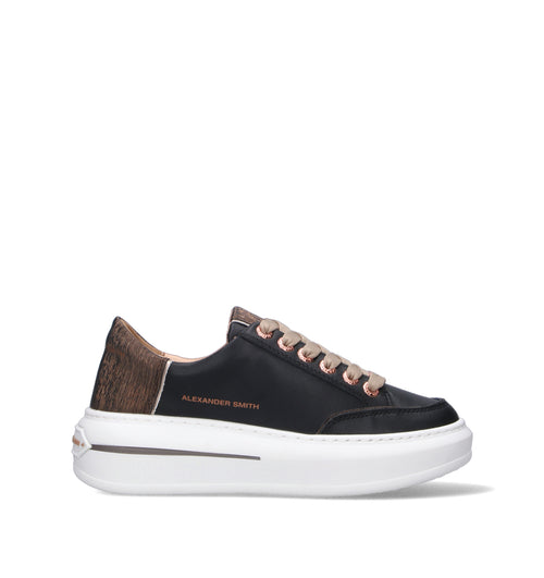 ALEXANDER SMITH Sneaker donna nera in pelle