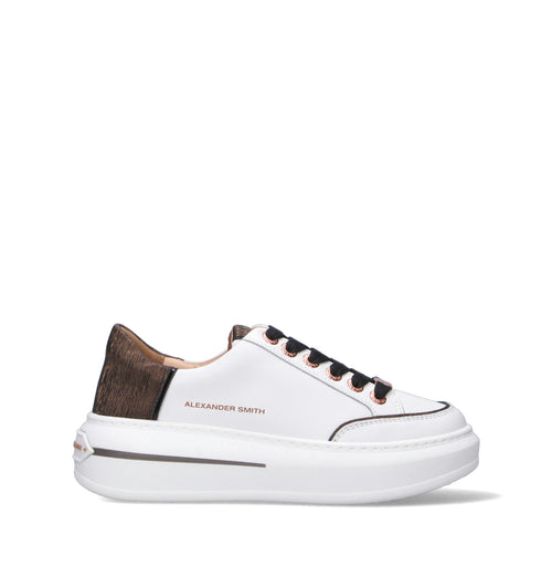 ALEXANDER SMITH Sneaker donna bianca in pelle
