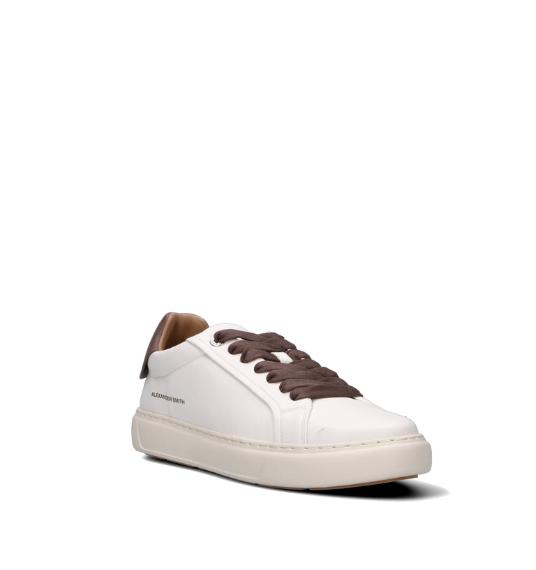 ALEXANDER SMITH Sneaker uomo bianca in pelle