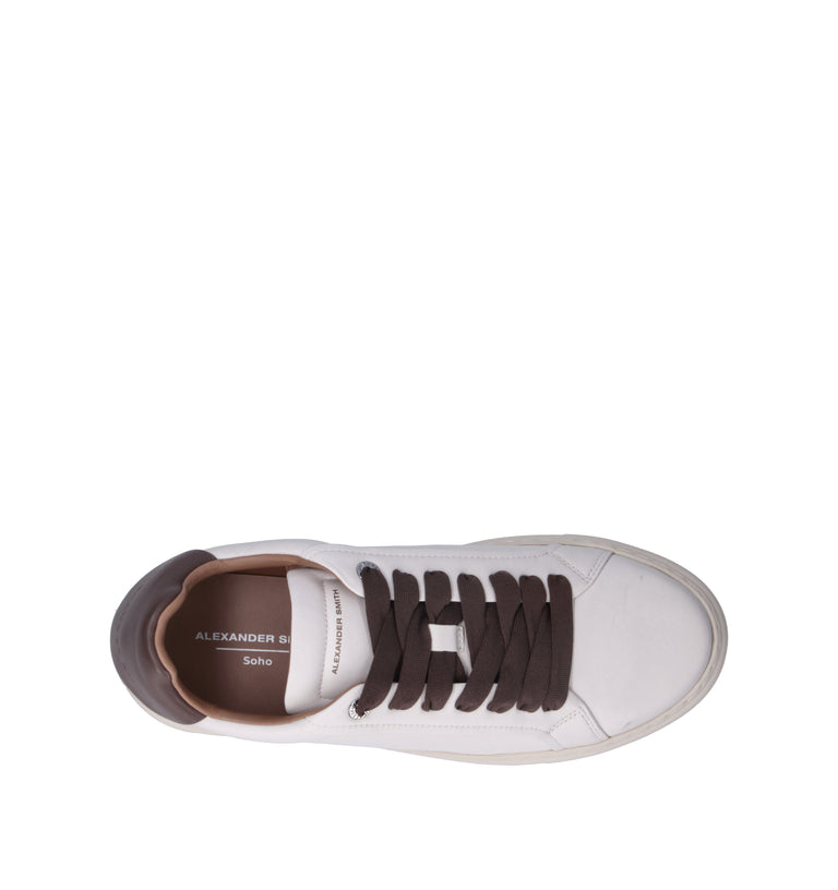 ALEXANDER SMITH Sneaker uomo bianca in pelle