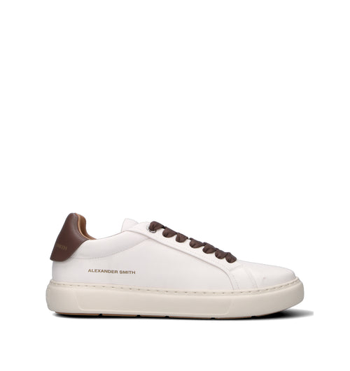 ALEXANDER SMITH Sneaker uomo bianca in pelle