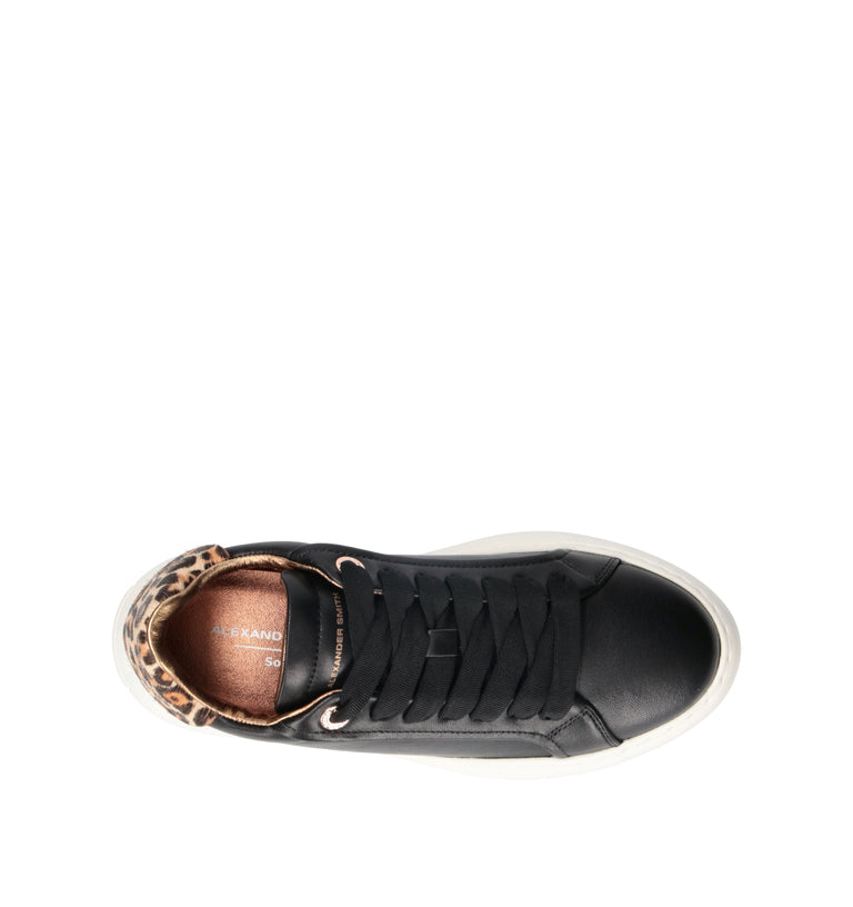 ALEXANDER SMITH Sneaker donna nera in pelle