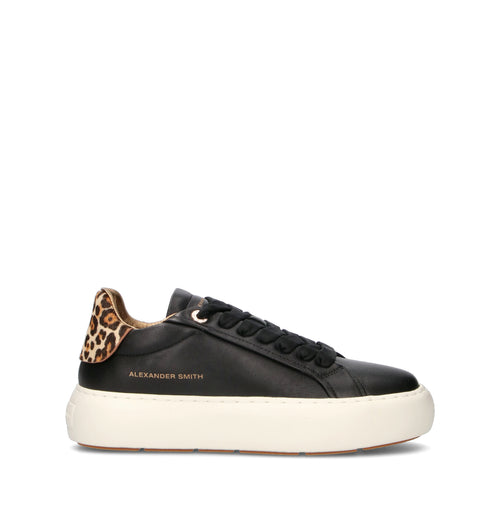 ALEXANDER SMITH Sneaker donna nera in pelle