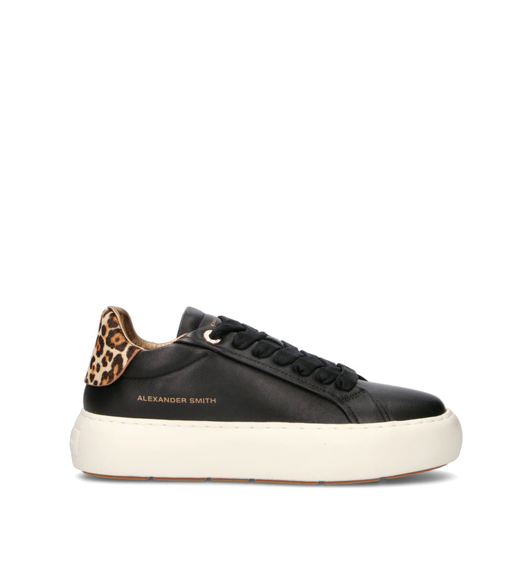 ALEXANDER SMITH Sneaker donna nera in pelle