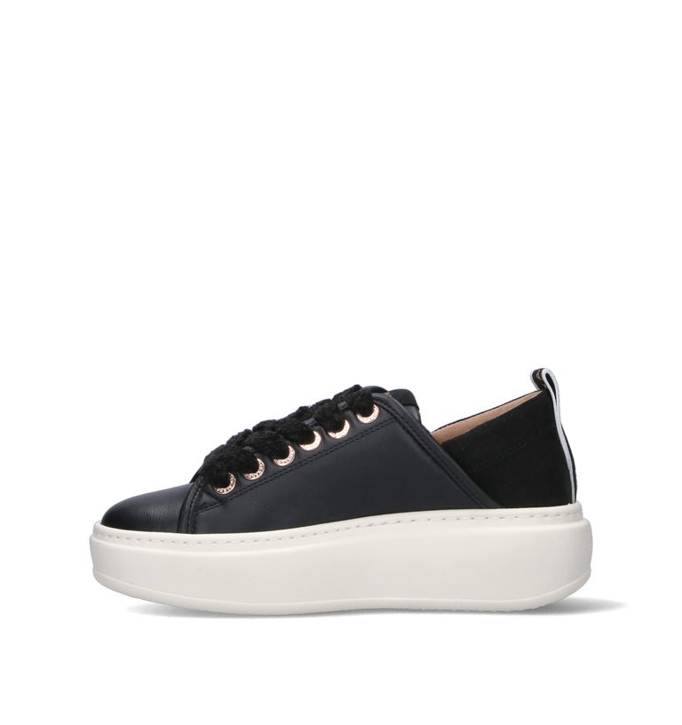 ALEXANDER SMITH Sneaker donna nera in pelle