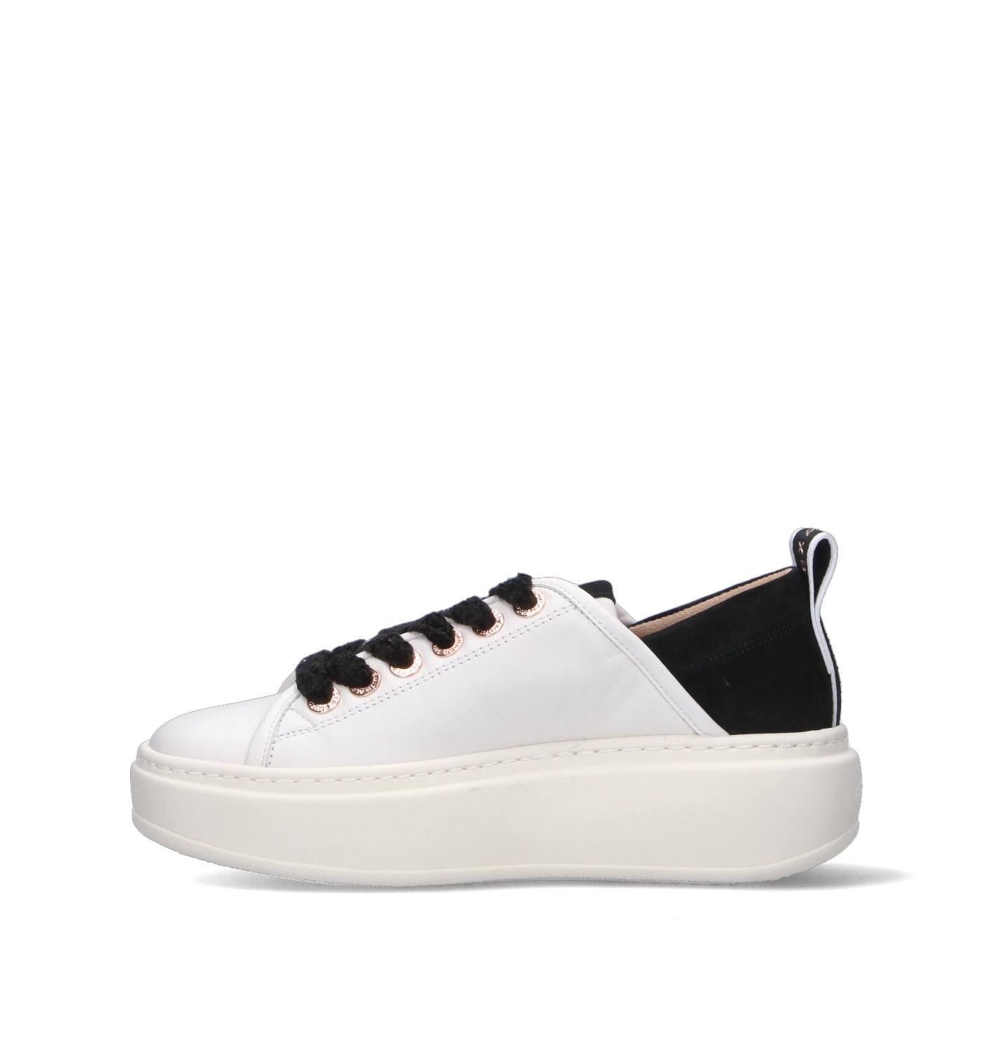 ALEXANDER SMITH Sneaker donna bianca/nera in pelle