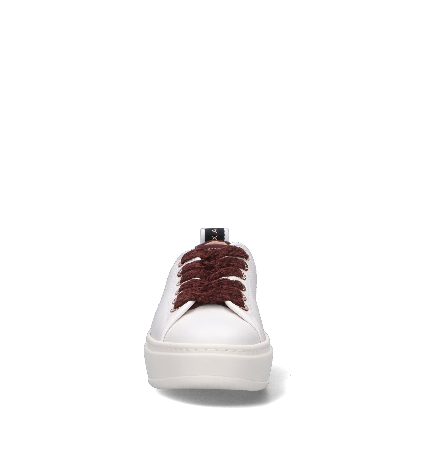 ALEXANDER SMITH Sneaker donna bianca/bordeaux in pelle