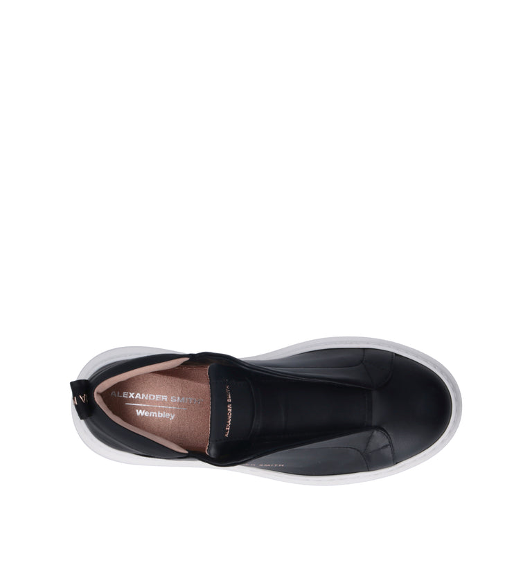ALEXANDER SMITH Sneaker donna nera in pelle