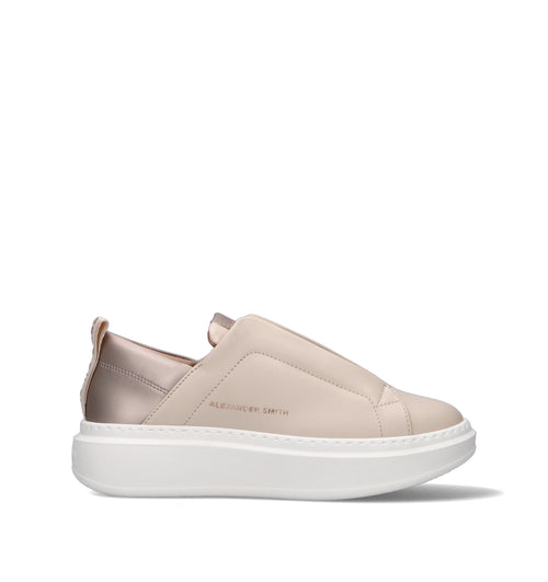 ALEXANDER SMITH Sneaker donna nude in pelle