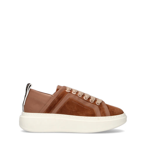ALEXANDER SMITH Sneaker donna marrone in pelle