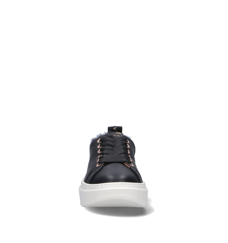 ALEXANDER SMITH Sneaker donna nera in pelle