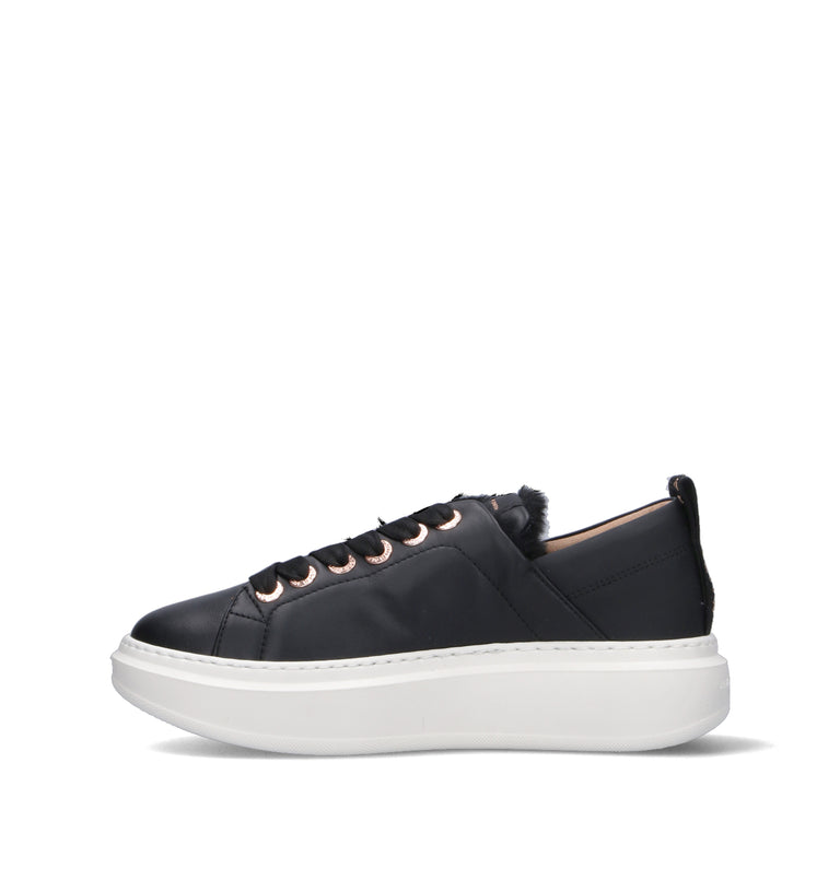 ALEXANDER SMITH Sneaker donna nera in pelle