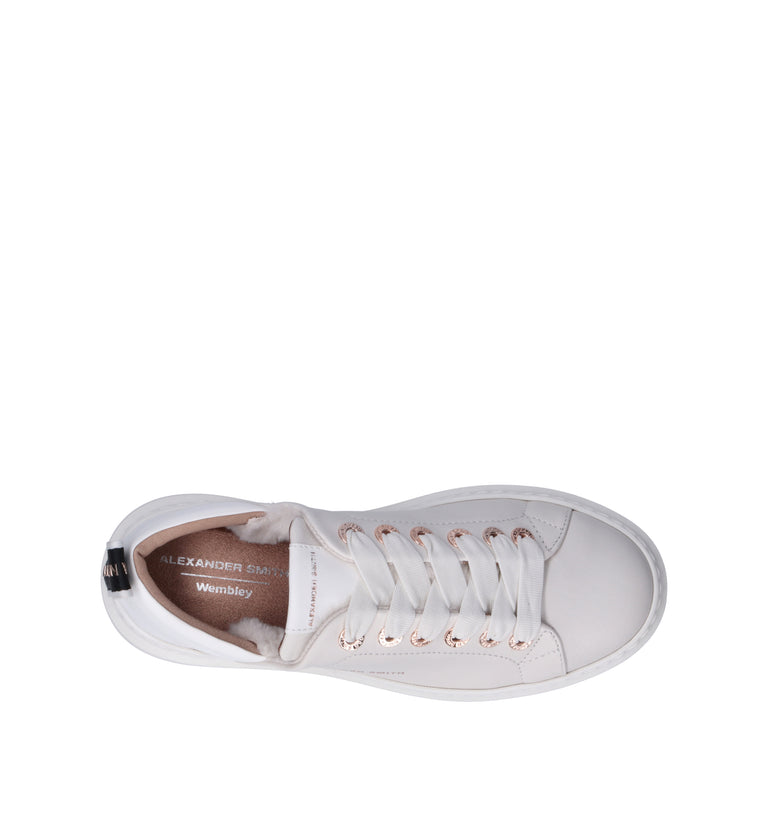 ALEXANDER SMITH Sneaker donna bianca in pelle