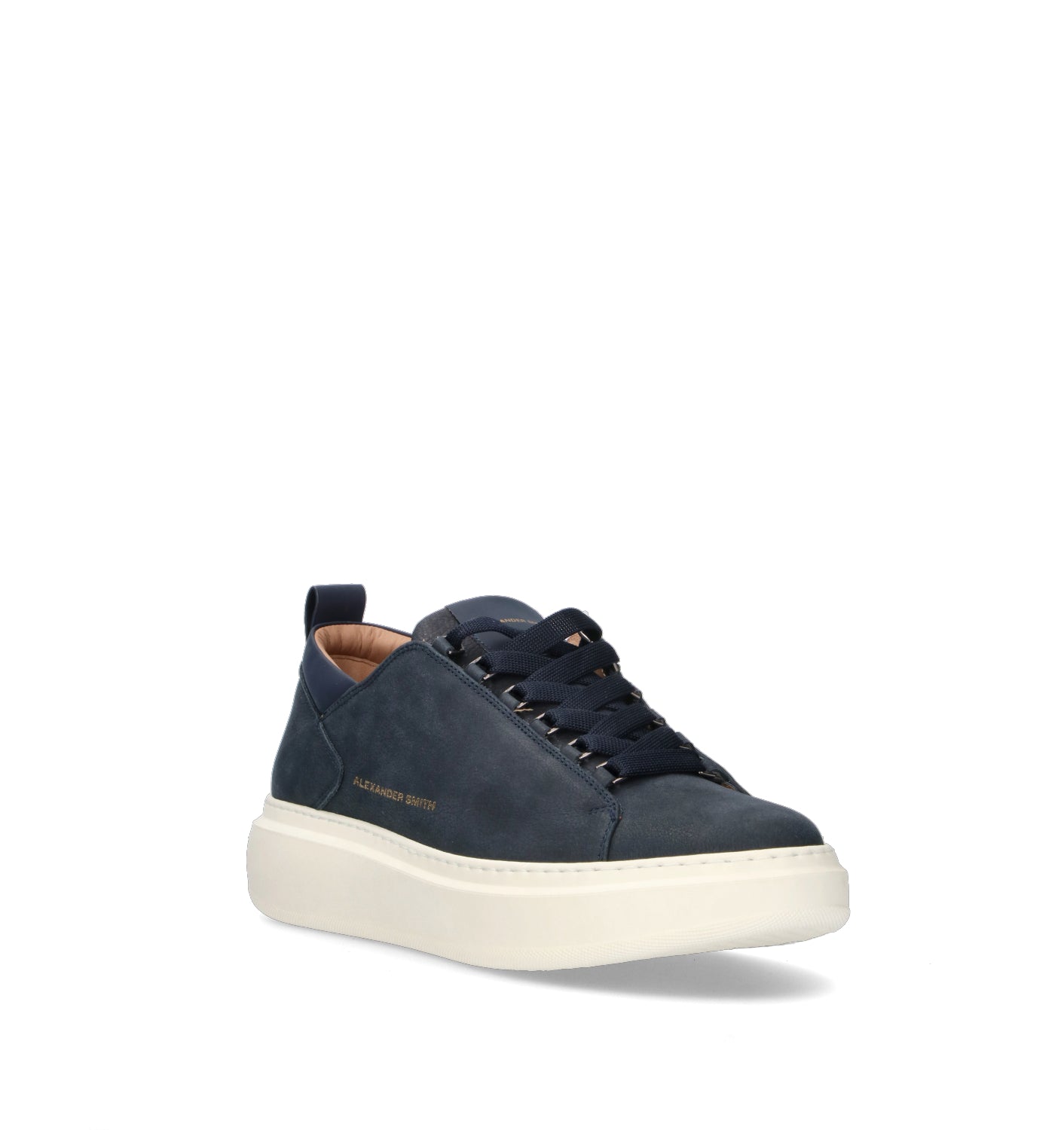 ALEXANDER SMITH Sneaker uomo blu in nabuk