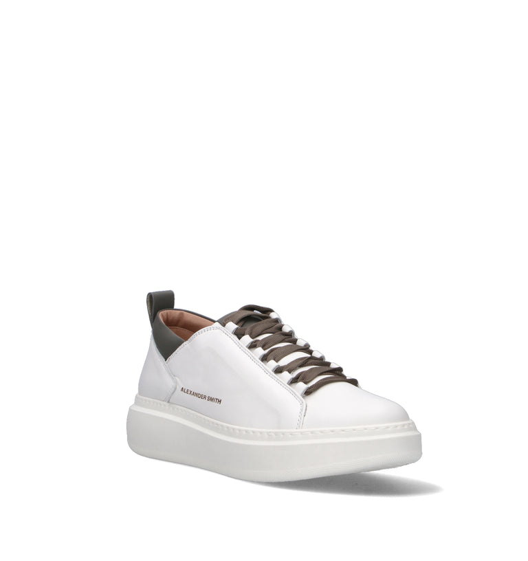 ALEXANDER SMITH Sneaker uomo bianca in pelle
