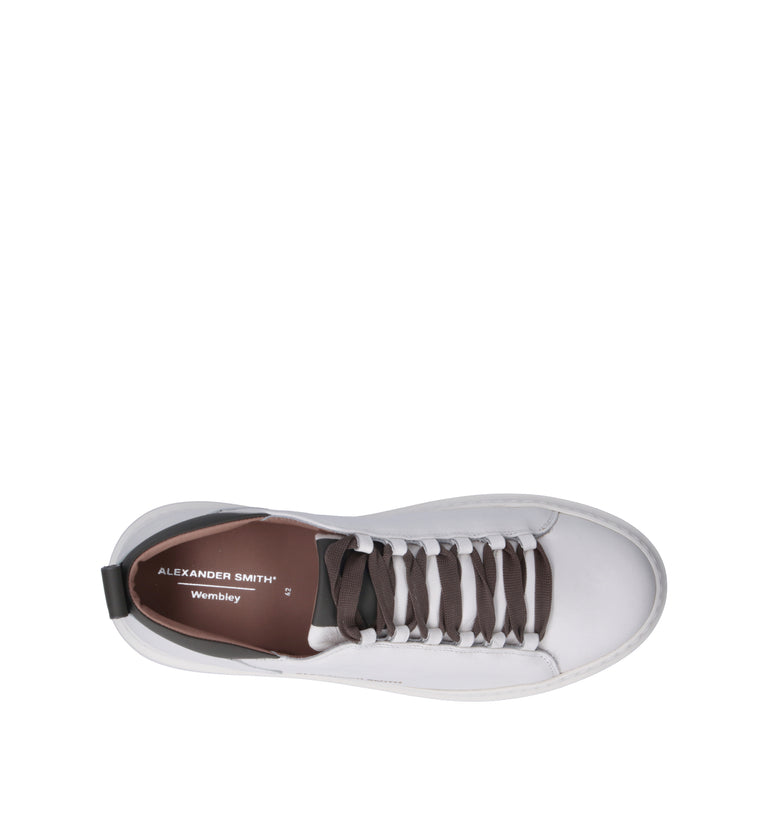 ALEXANDER SMITH Sneaker uomo bianca in pelle