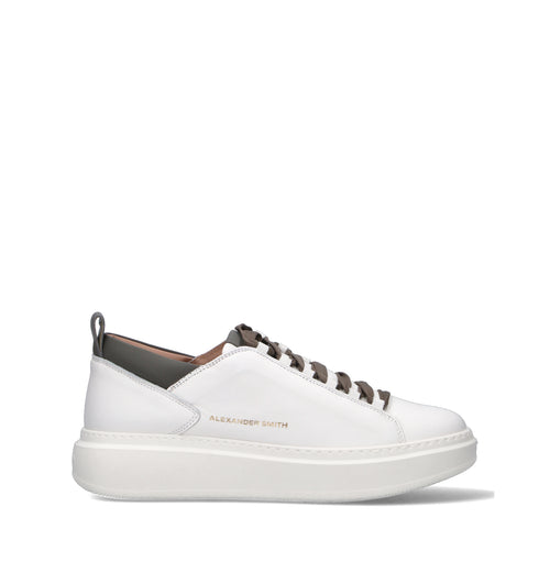 ALEXANDER SMITH Sneaker uomo bianca in pelle