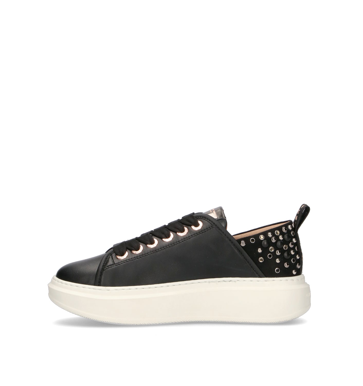 ALEXANDER SMITH Sneaker donna nera in pelle