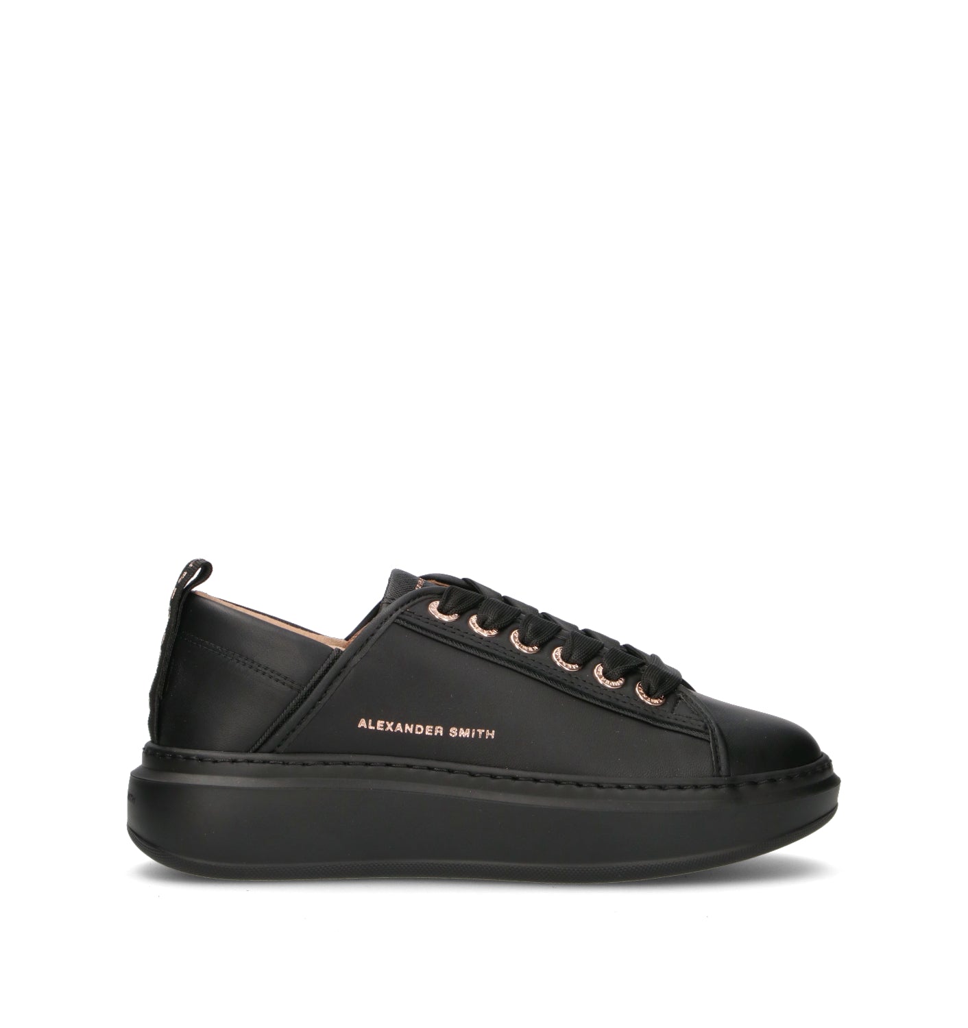 ALEXANDER SMITH Sneaker donna nera in pelle