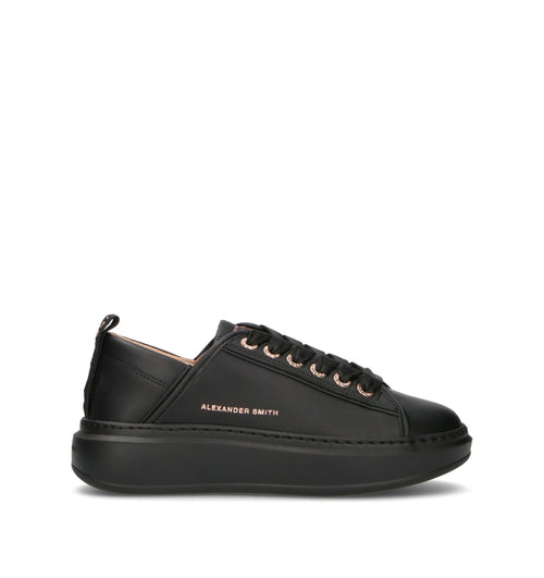 ALEXANDER SMITH Sneaker donna nera in pelle