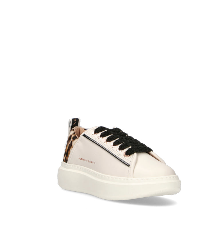 ALEXANDER SMITH Sneaker donna bianca in pelle