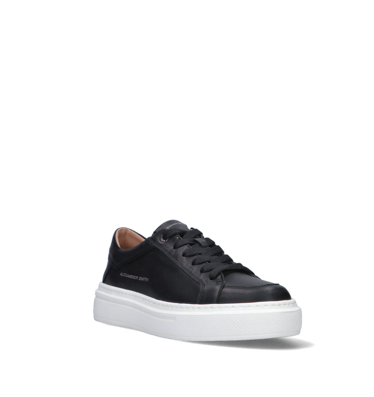 ALEXANDER SMITH Sneaker uomo nera in pelle