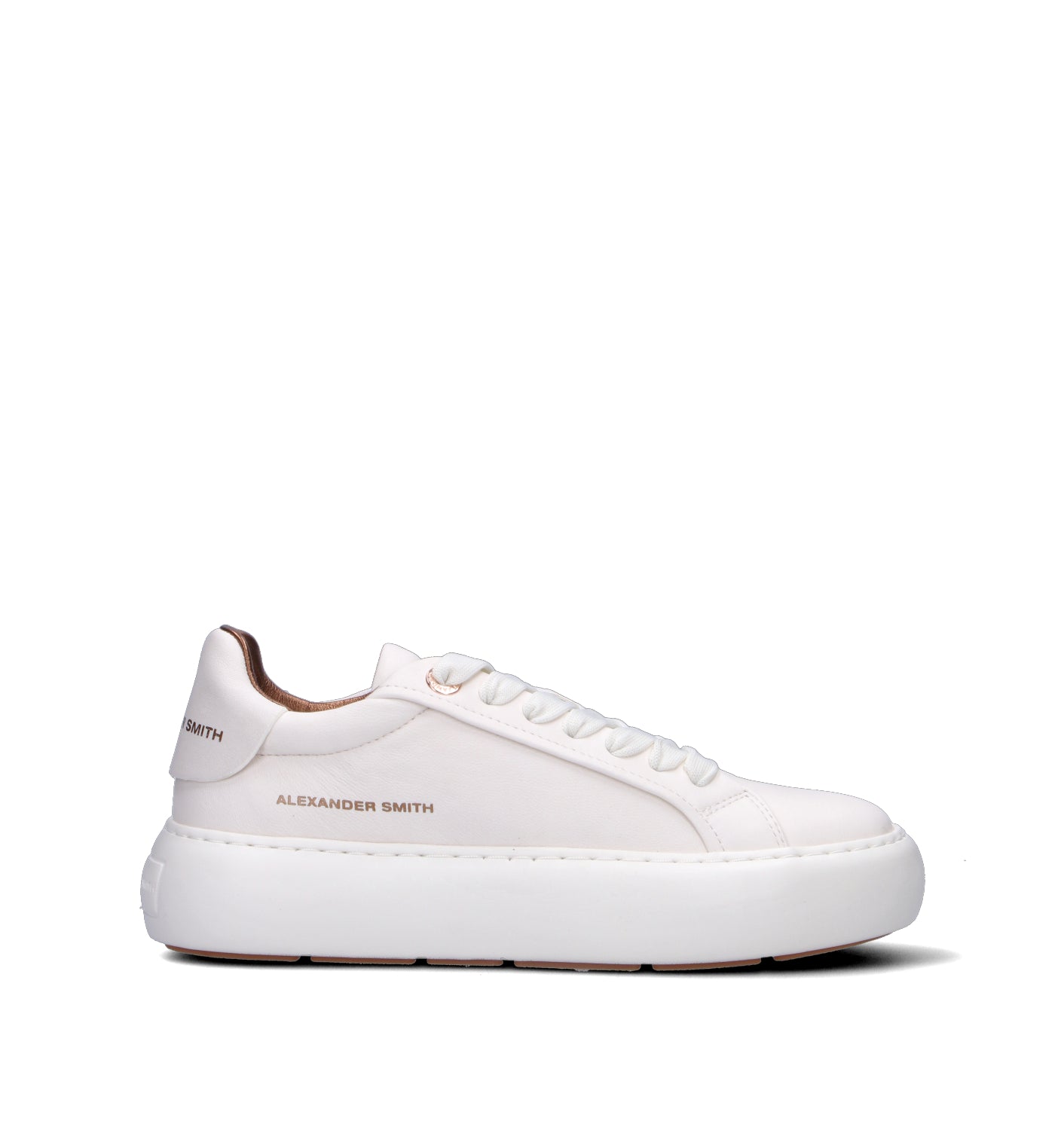 ALEXANDER SMITH Sneaker donna bianca in pelle
