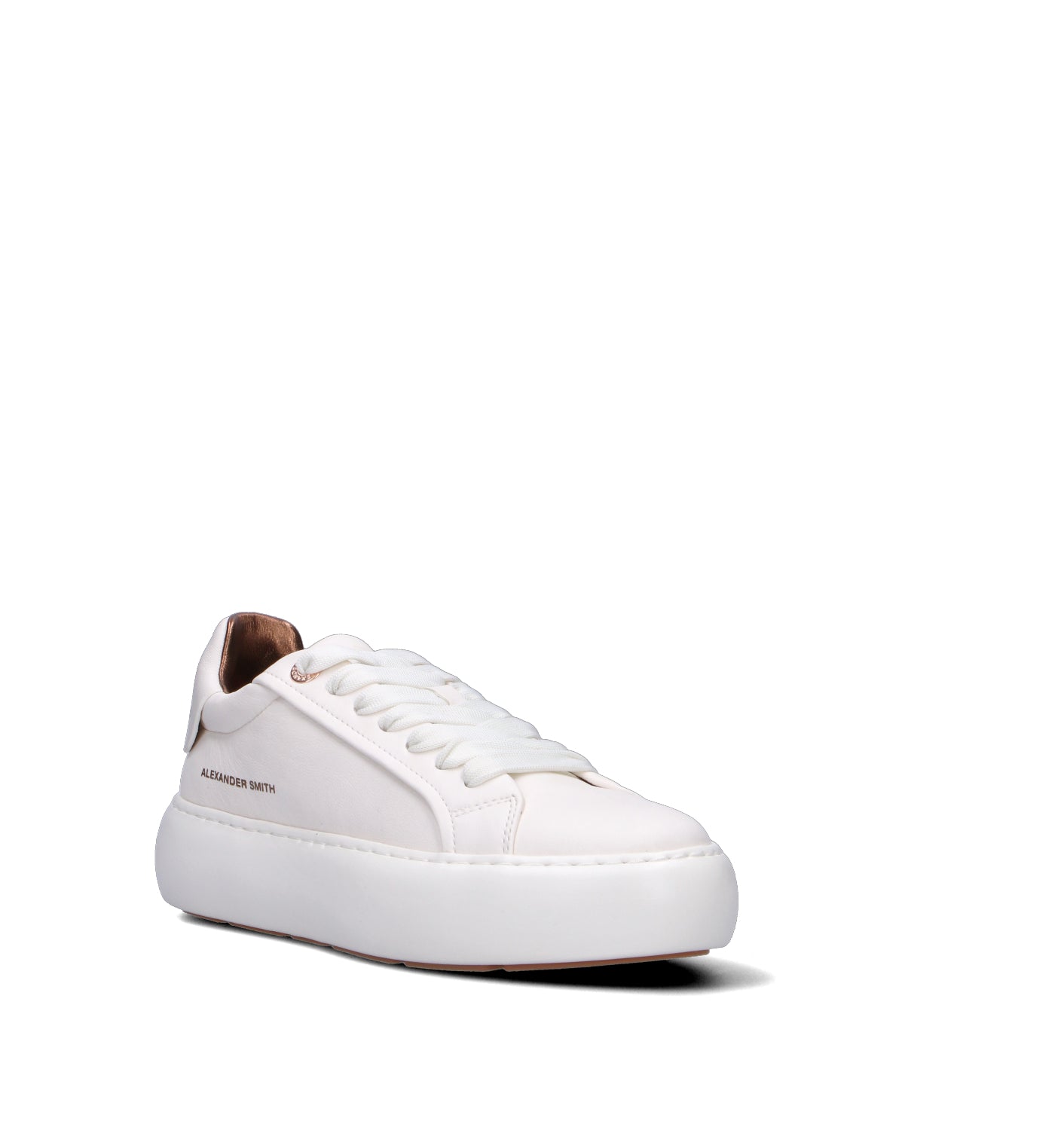 ALEXANDER SMITH Sneaker donna bianca in pelle