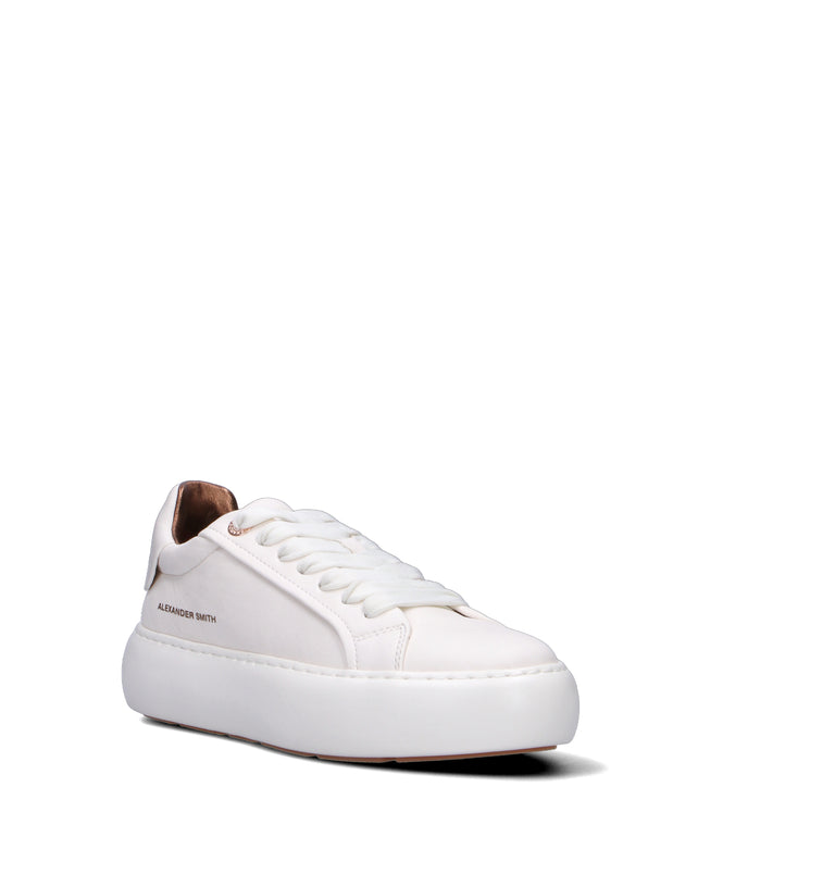 ALEXANDER SMITH Sneaker donna bianca in pelle