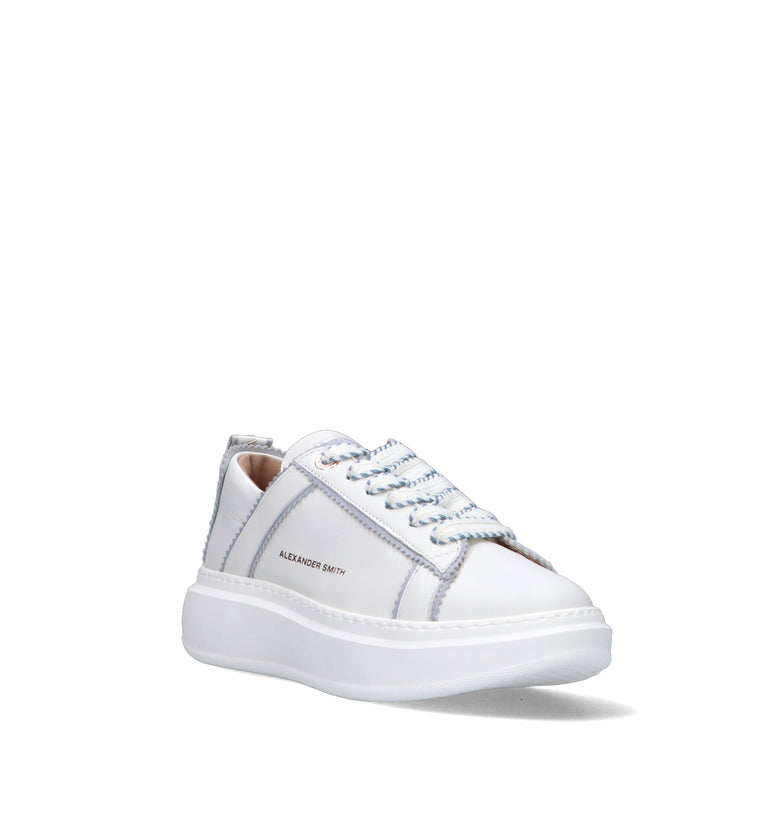ALEXANDER SMITH Sneaker donna bianca in pelle