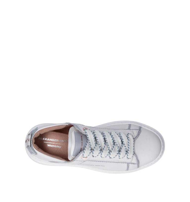 ALEXANDER SMITH Sneaker donna bianca in pelle