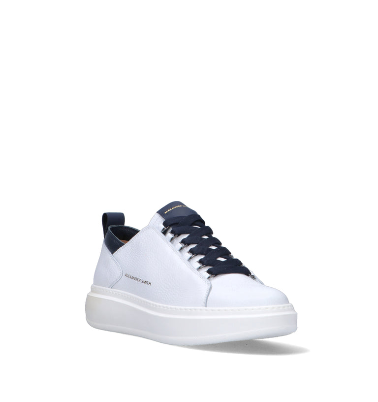 ALEXANDER SMITH Sneaker uomo bianca in pelle