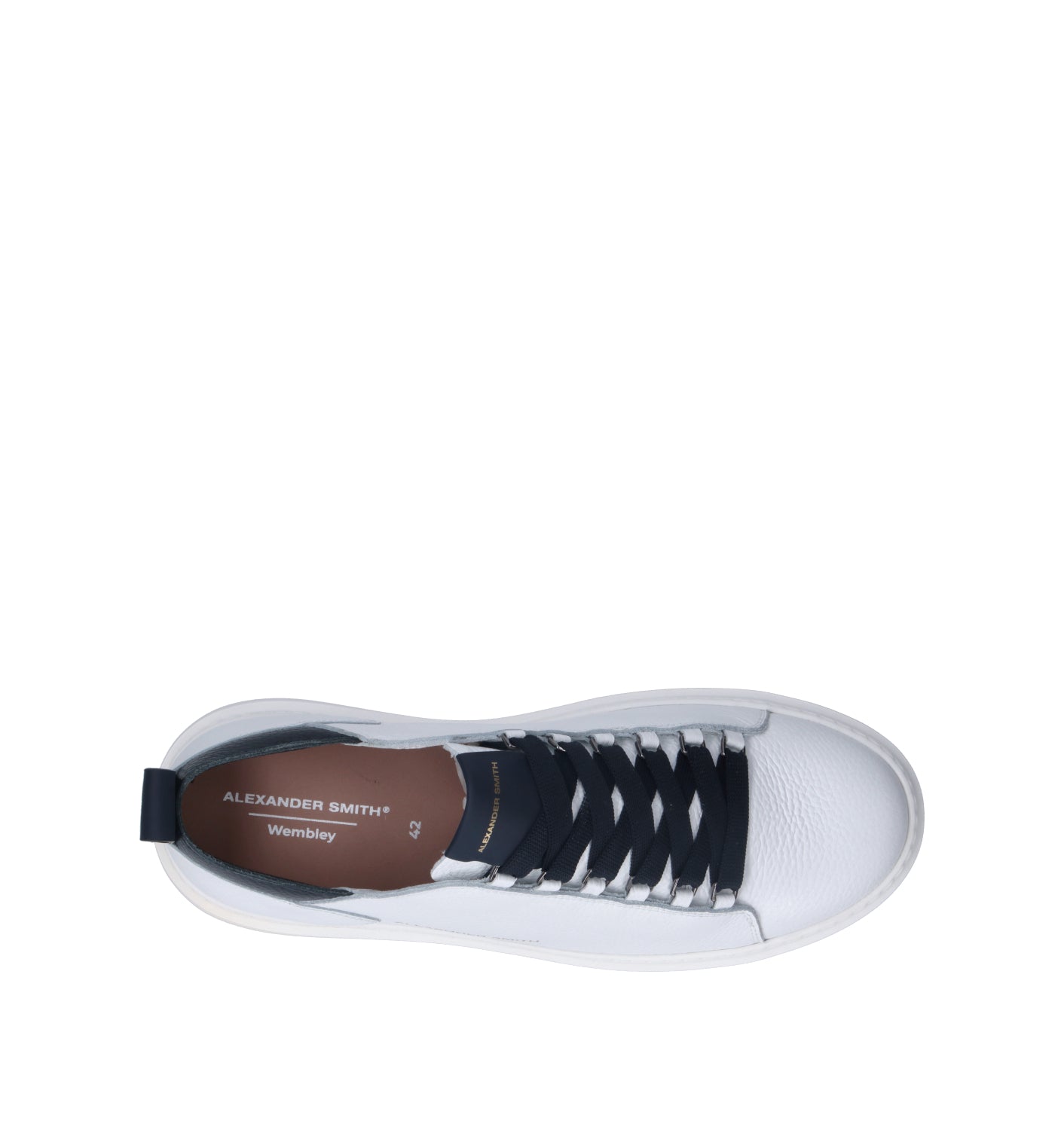 ALEXANDER SMITH Sneaker uomo bianca in pelle