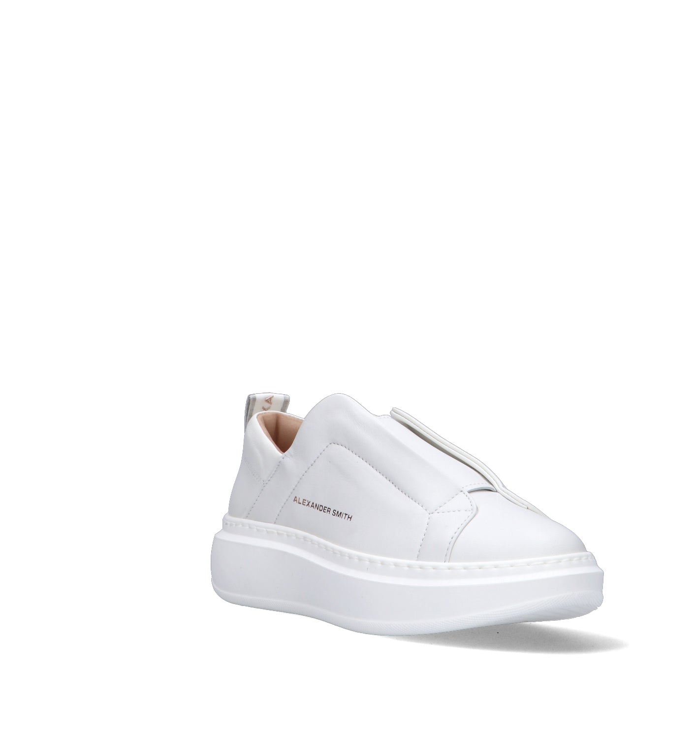 ALEXANDER SMITH Sneaker donna bianca in pelle
