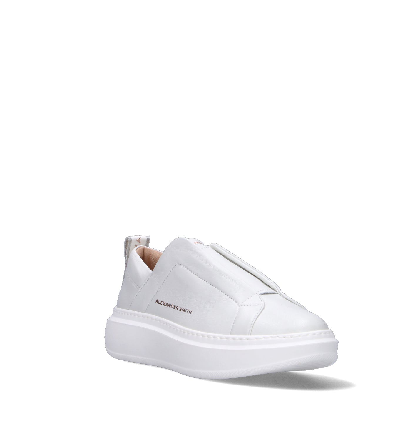 ALEXANDER SMITH Sneaker donna bianca in pelle