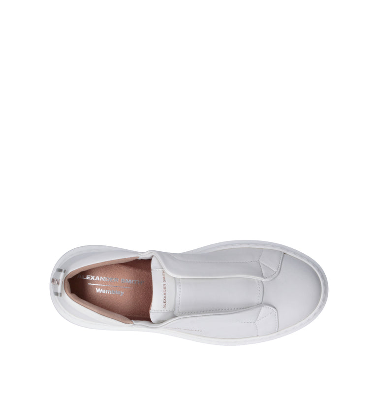 ALEXANDER SMITH Sneaker donna bianca in pelle