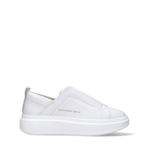 ALEXANDER SMITH Sneaker donna bianca in pelle