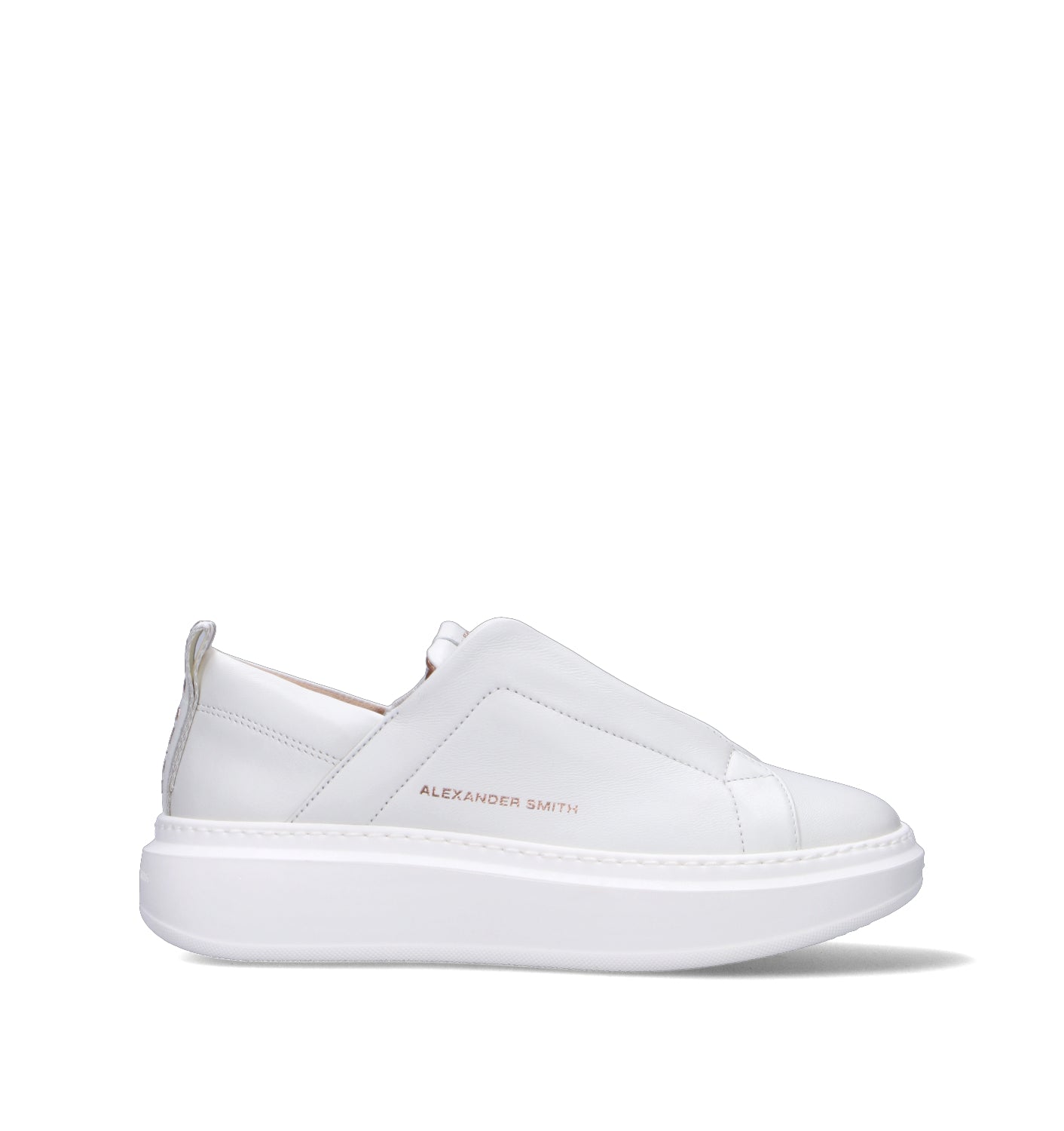 ALEXANDER SMITH Sneaker donna bianca in pelle